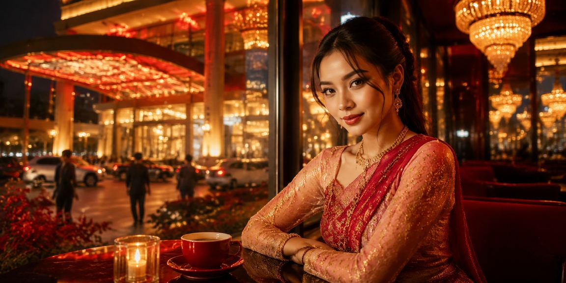 အရောင်စုံနှင့် နီလာရွှေပါတဲ့ ကာစီနို ကစားခန်းပုံ